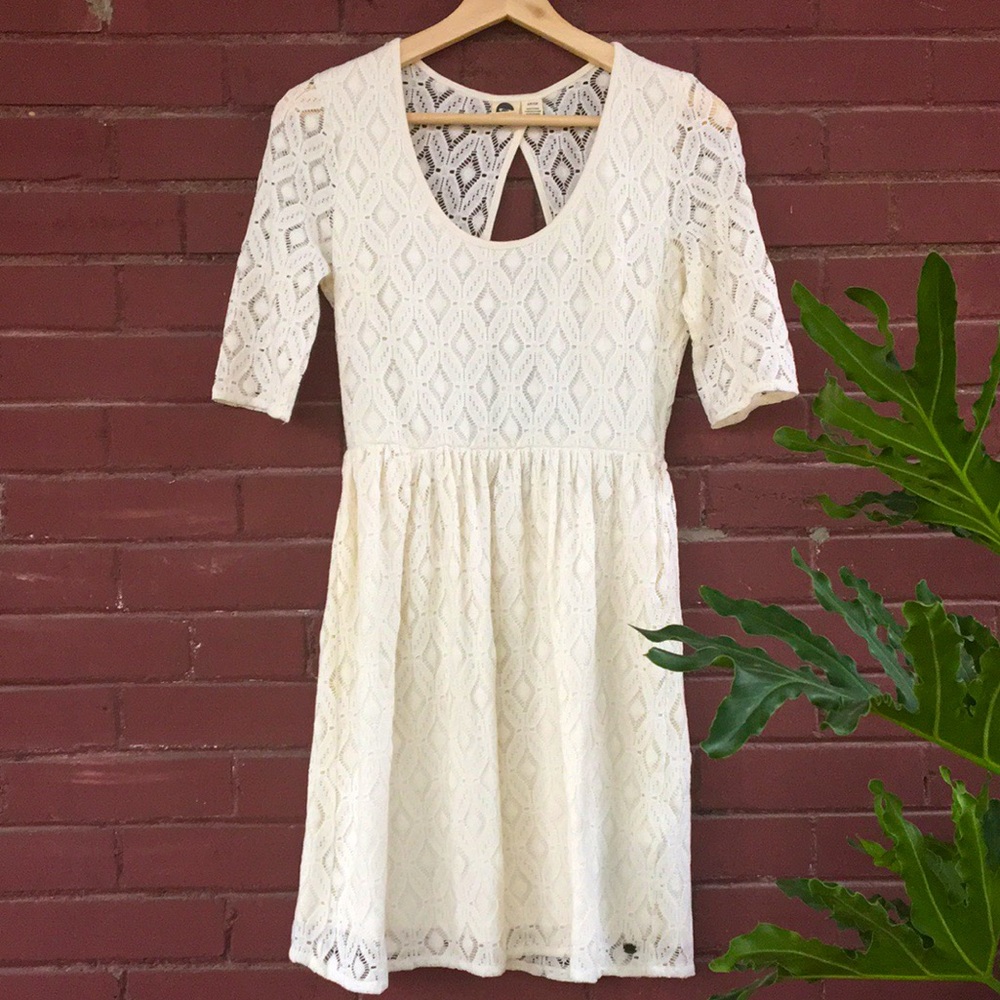 Roxy Dress, White, Size: Small